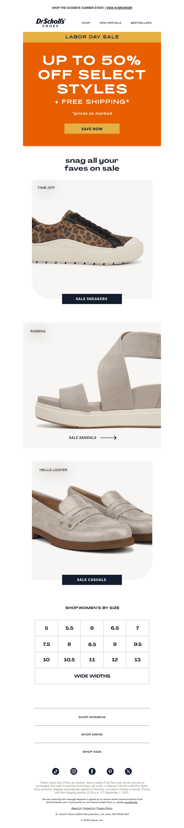 UP TO 50% OFF! It’s go time.