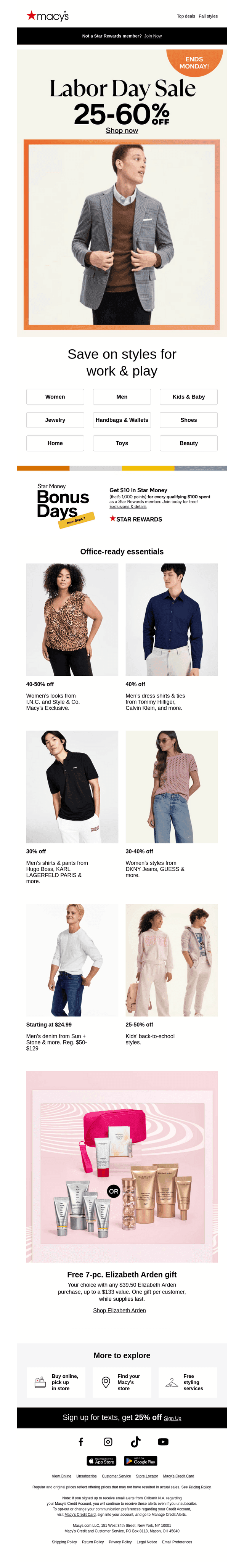 Up to 60% off your work-to-weekend wardrobe