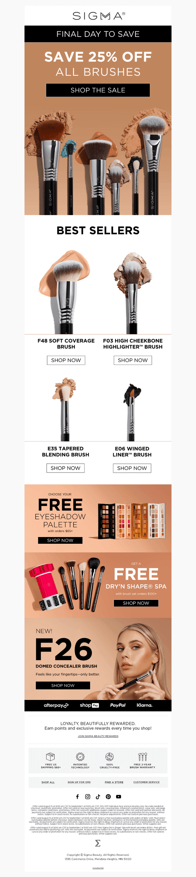 Last Chance! 25% Off Brushes ⏳