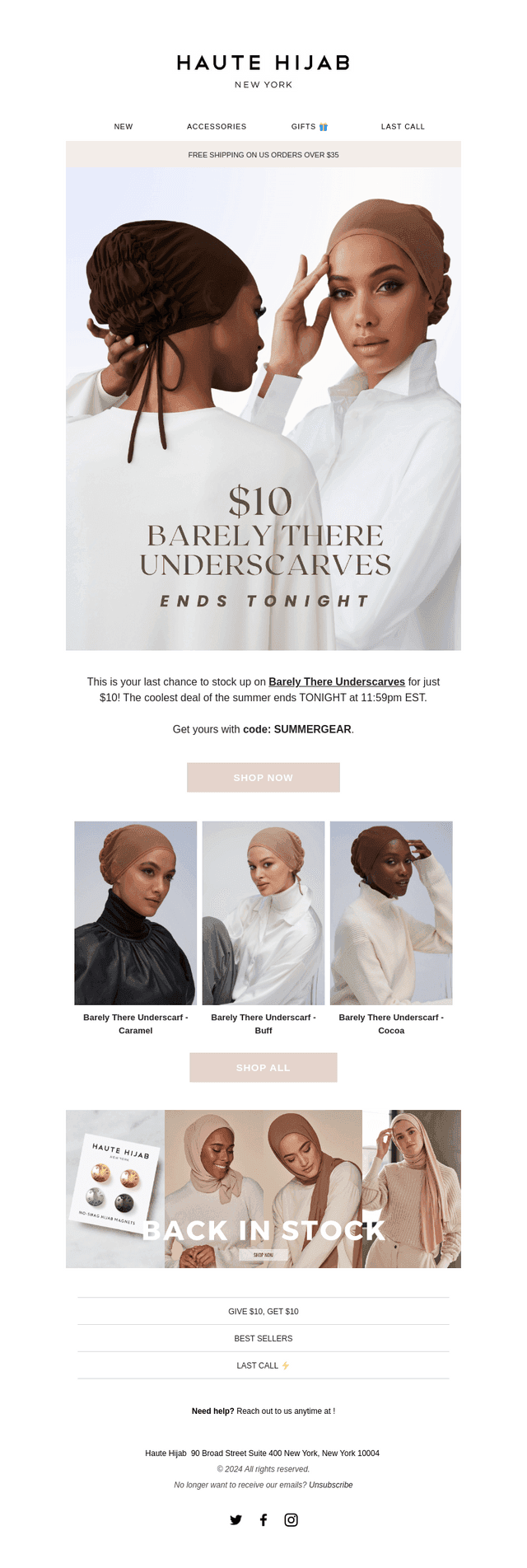 ⌛LAST DAY FOR $10 BARELY THERE UNDERSCARVES!