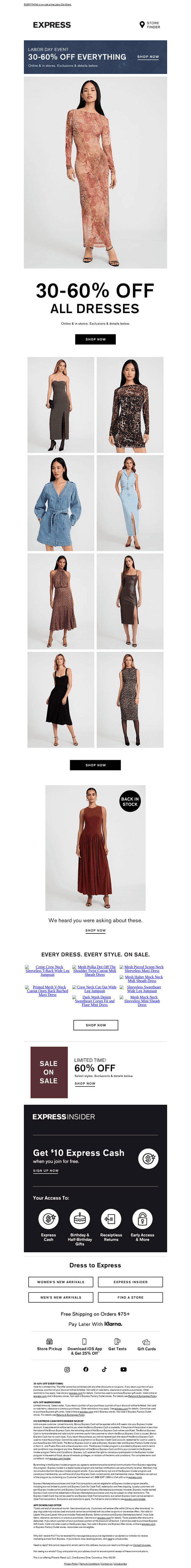 30-60% off all-new dresses for fall (& everything else!)