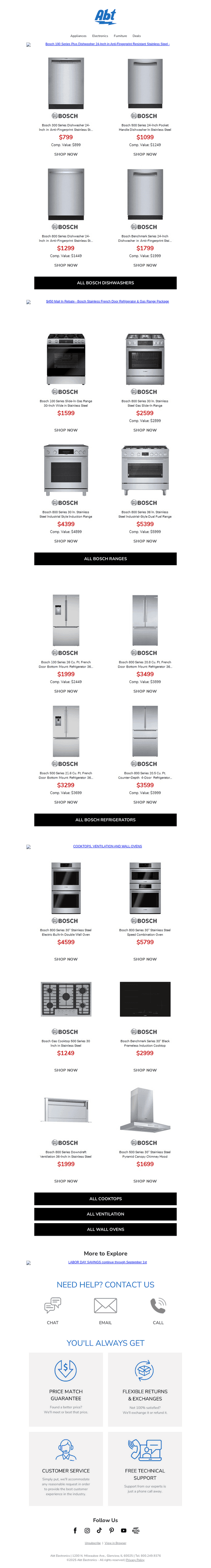 Labor Day Savings from Bosch