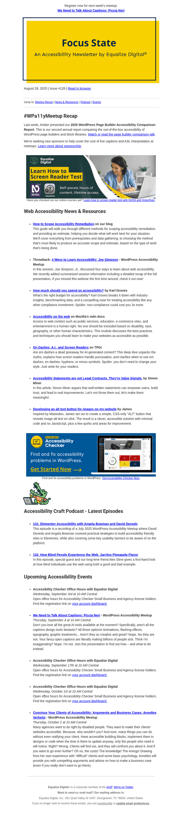 How to Scope Accessibility Remediation + Other Accessibility News