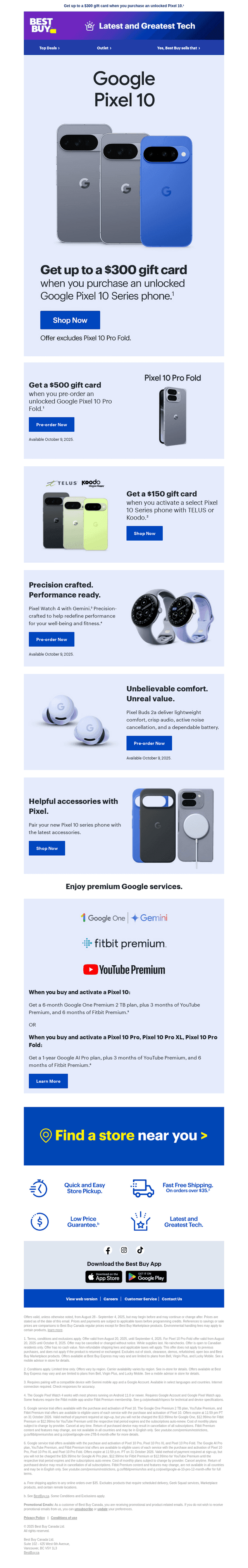 Google Pixel 10 Series: Available now. ✨