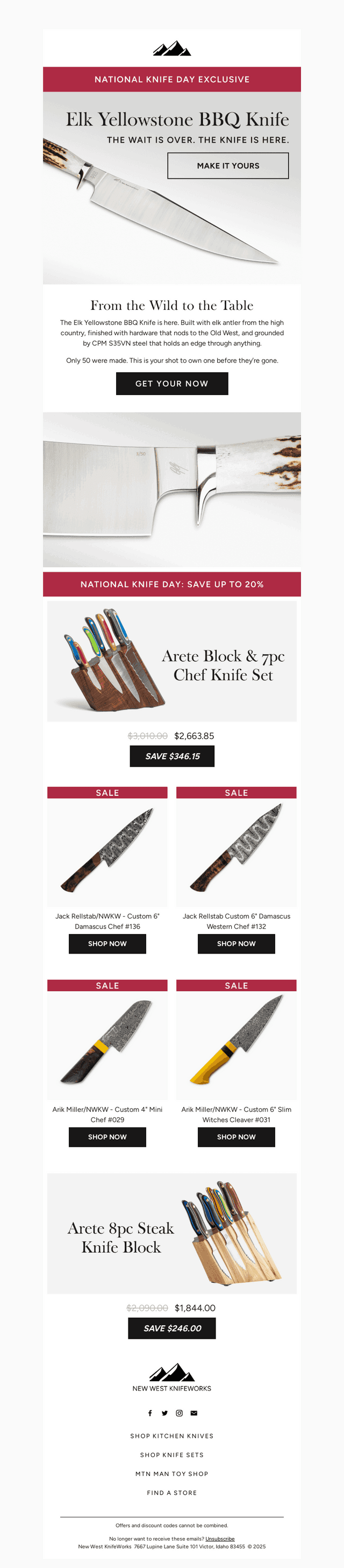 Now Available: Elk Yellowstone BBQ Knife