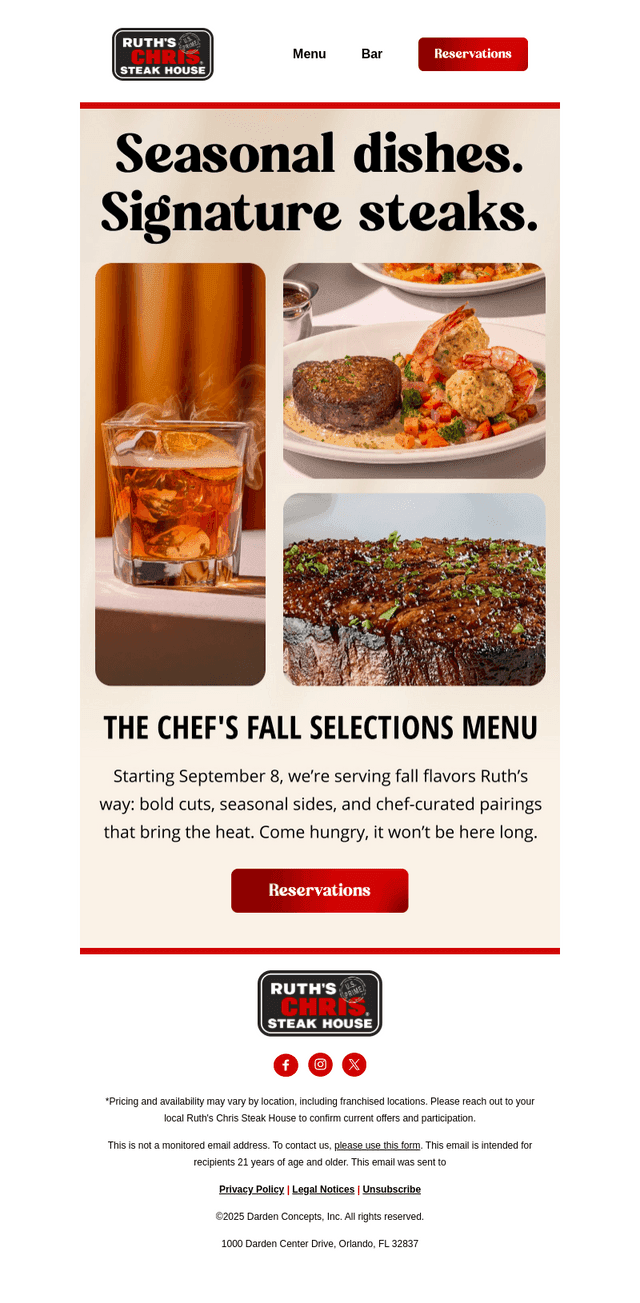 New menu, new fall flavors.