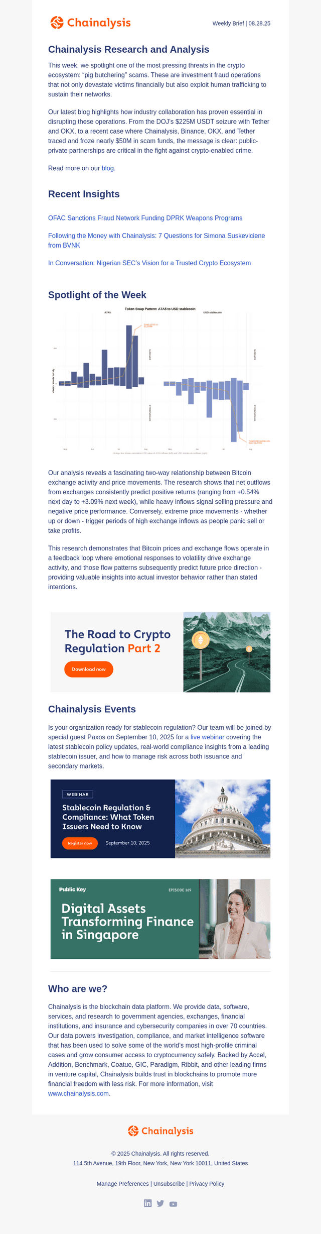 Chainalysis email from Thu, Aug 28, 2025