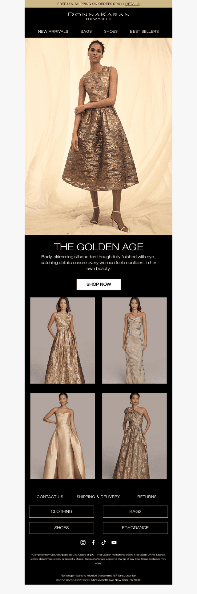 Gilded Evening Gowns