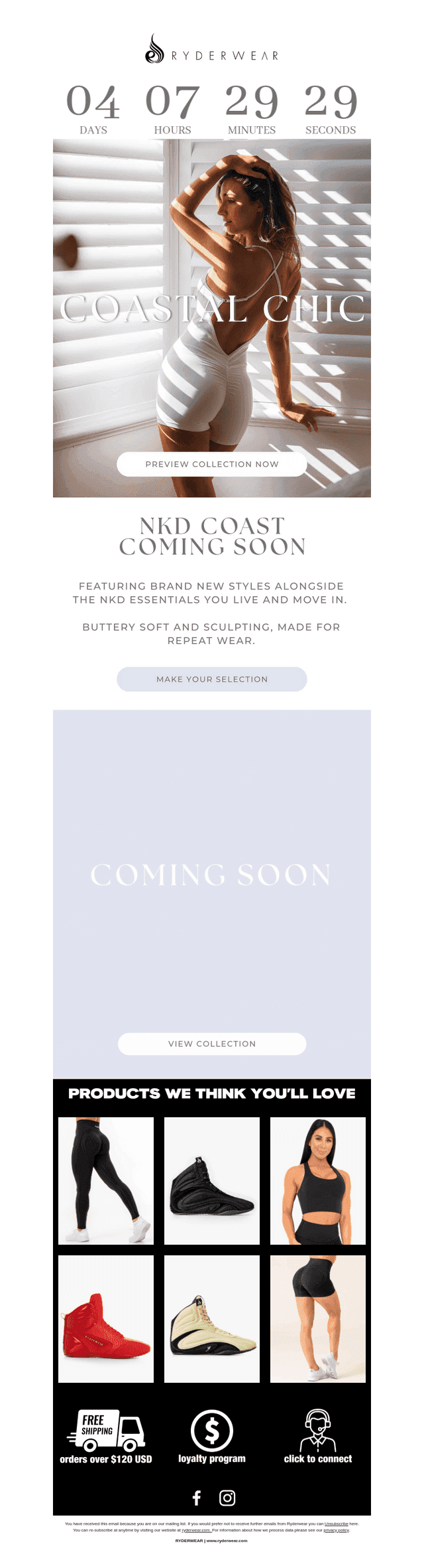 Ryderwear email from Fri, Aug 29, 2025