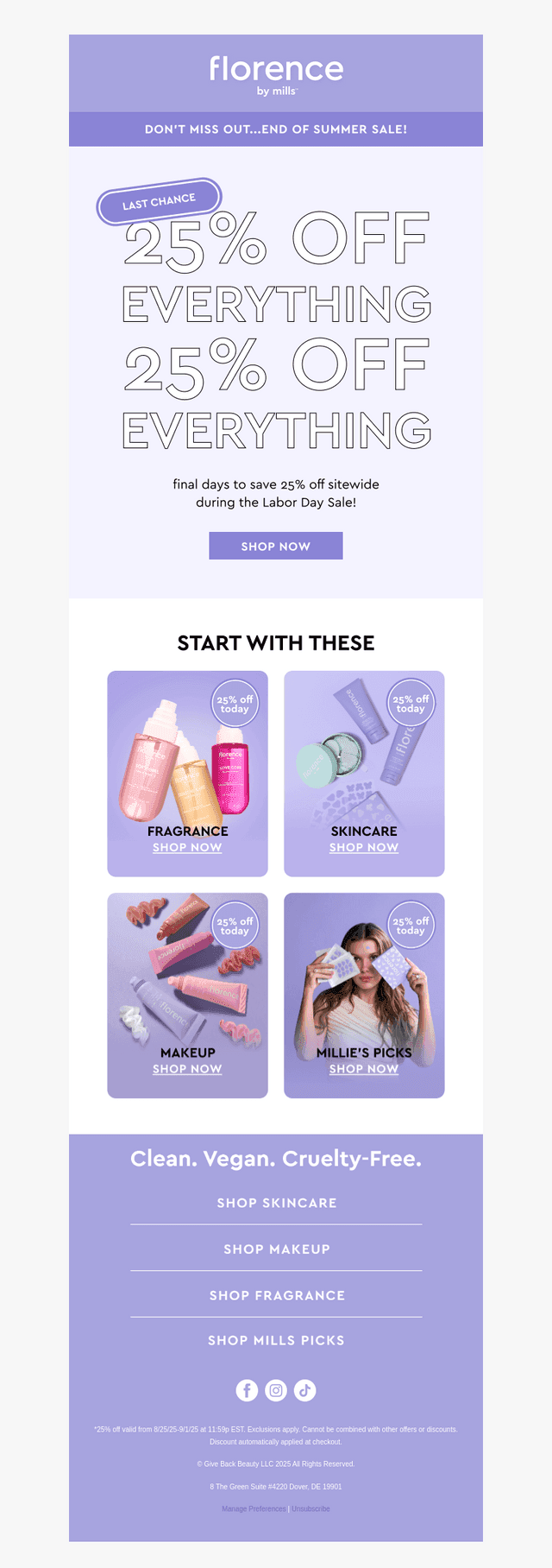 EVERYTHING still 25% off