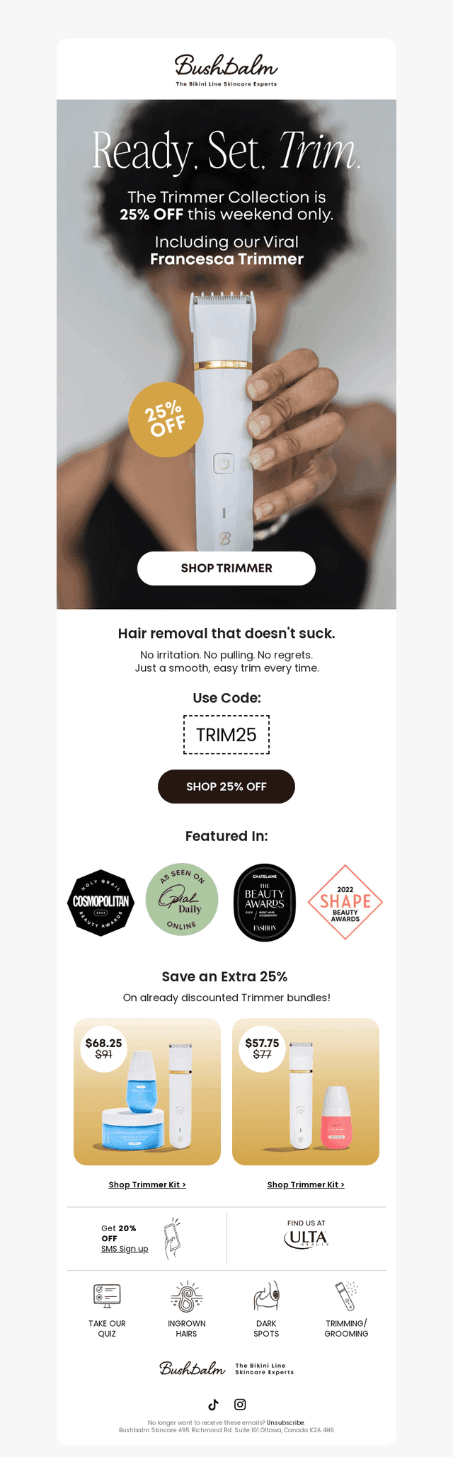 25% Off Our Trimmer Collection 🎉