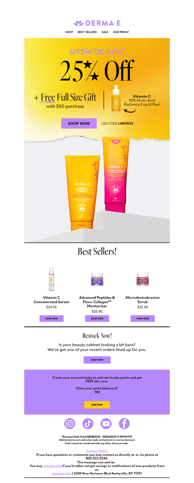 Your Weekend Glow Up 💫 → 25% OFF Skincare | Code: LABOR25