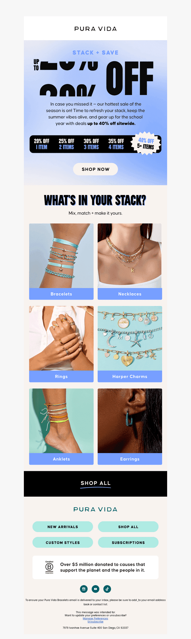 💛 Up to 40% Off Everything Ends Soon!