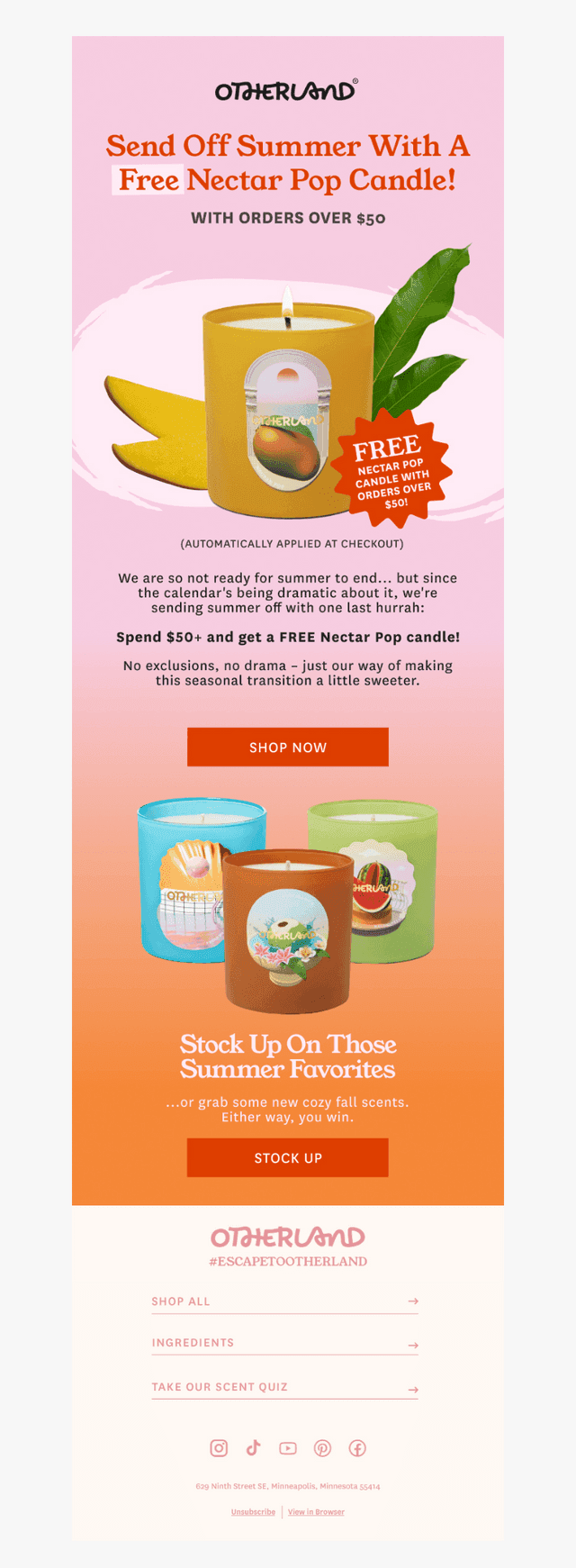 Goodbye Summer, Hello Savings!