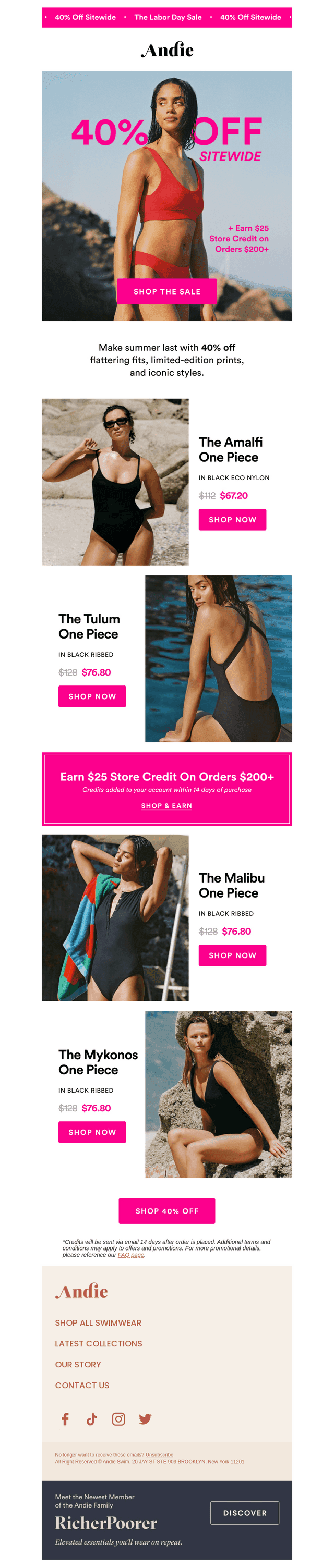Keep summer going with 40% OFF ☀️