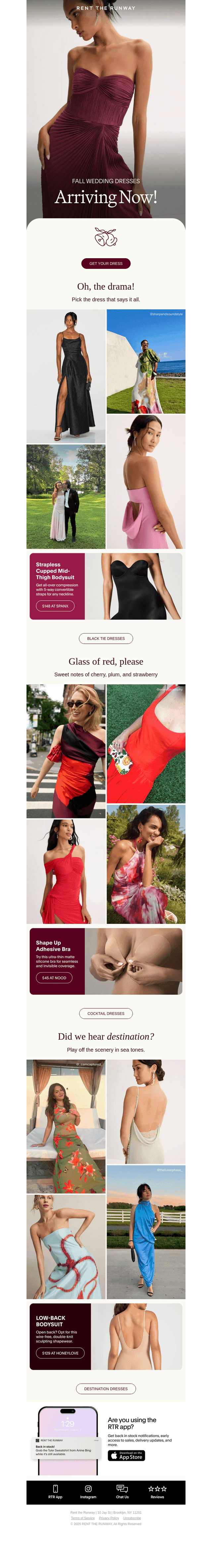 Rent the Runway email from Fri, Aug 29, 2025