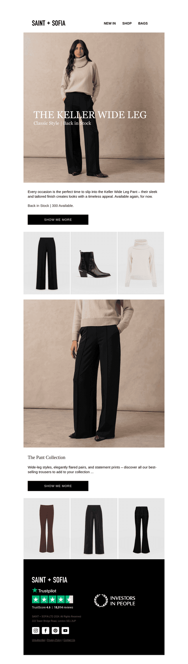 New | Keller Wide Leg Pant