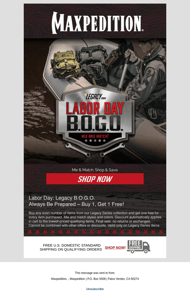 Labor Day BOGO ● Bag & Packs For Work