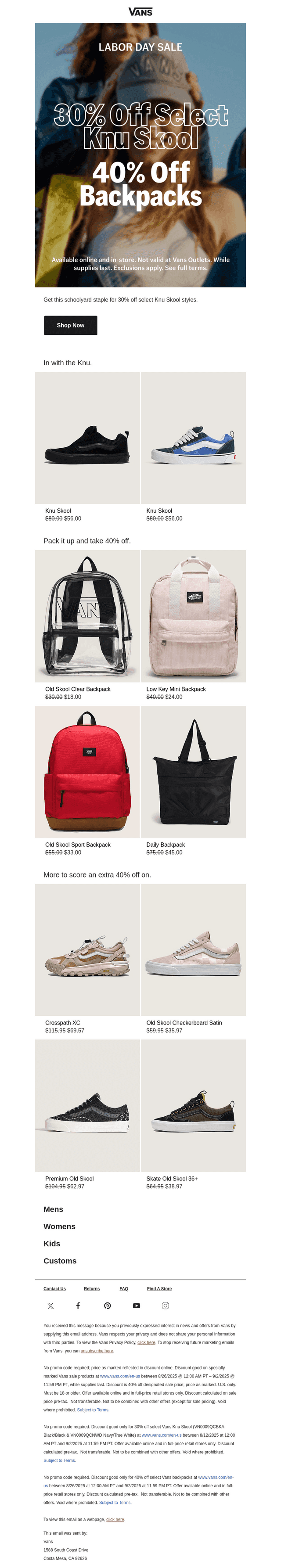 30% off ‘90s nostalgia with the Knu Skool