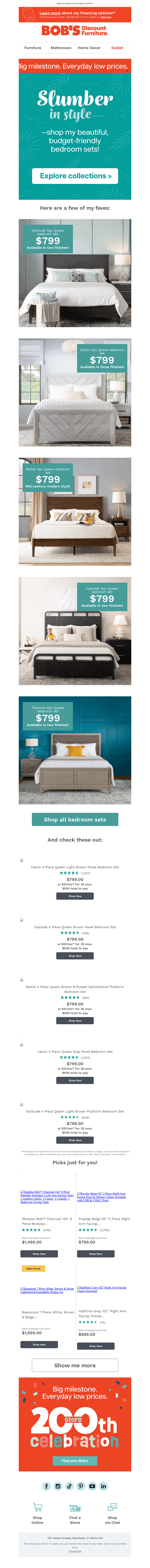 Stunning bedrooms for $799 or less ✅