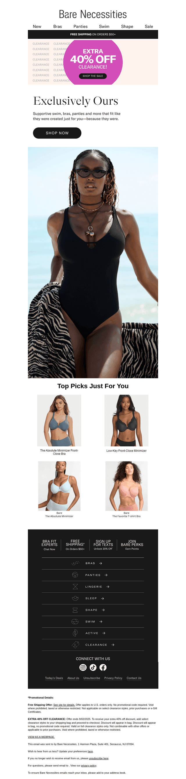 You've Scored: Extra 40% Off Clearance Steals!