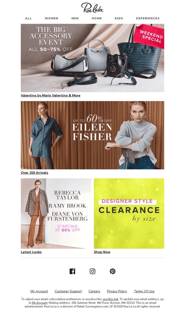 NOW LIVE: All 50 – 75% Off BIG Accessory Event