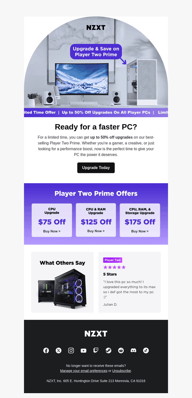 Labor Day Promo: 50% Off Upgrades