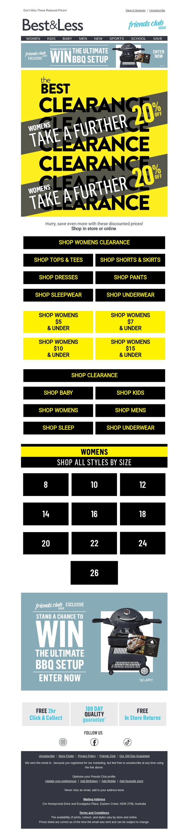 SAVE 20% Extra on Womens Clearance