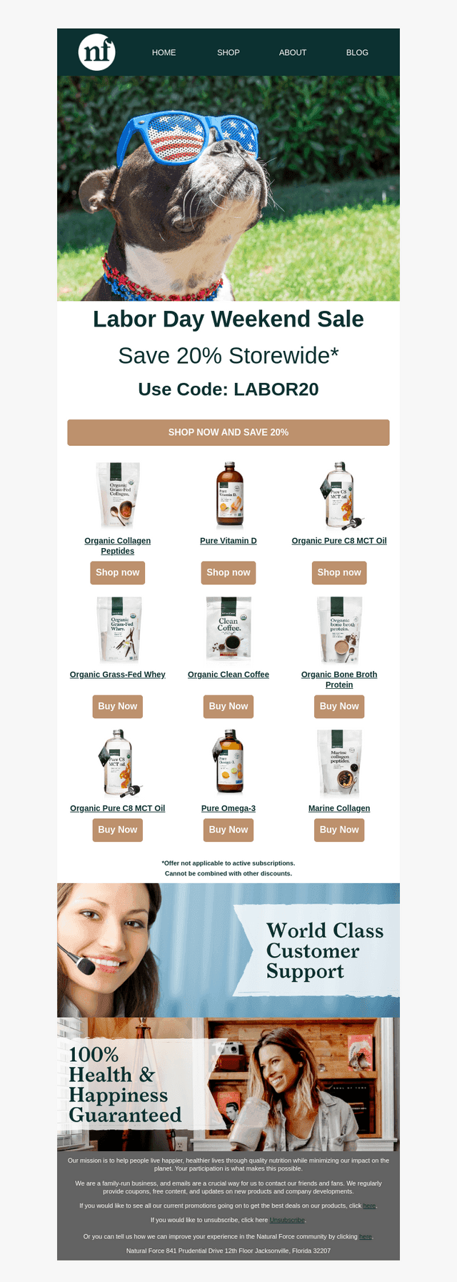 Clean Nutrition, BIG Savings!