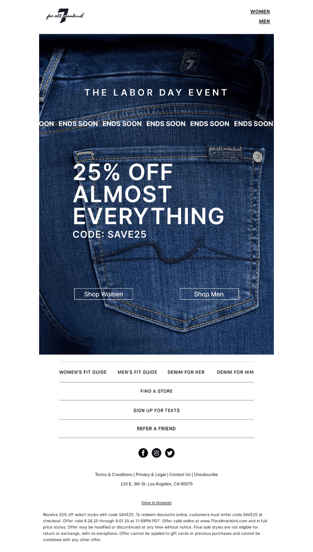 Don’t Let 25% Off Slip By