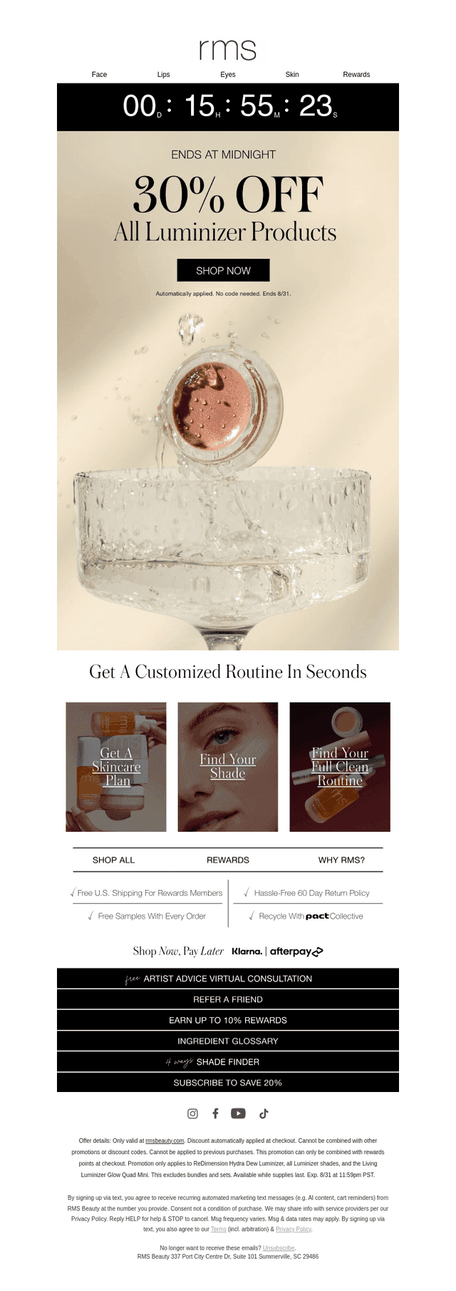 LAST CALL: 30% Off Luminizers!