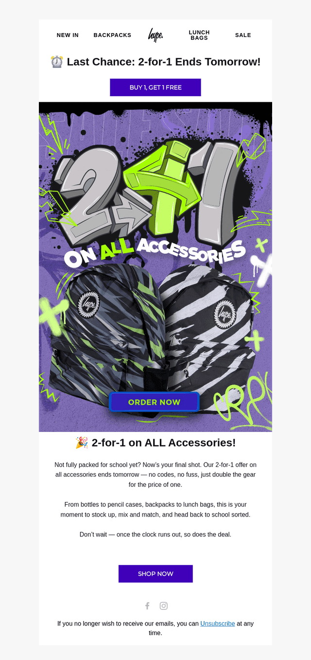 ⏰ 2-for-1 Ends Tomorrow!
