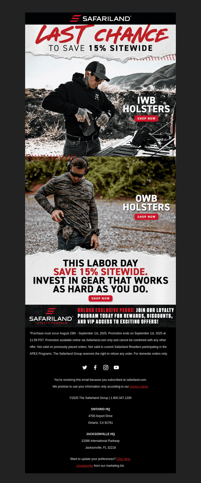 Savings Continue. Train Hard. Save Big.