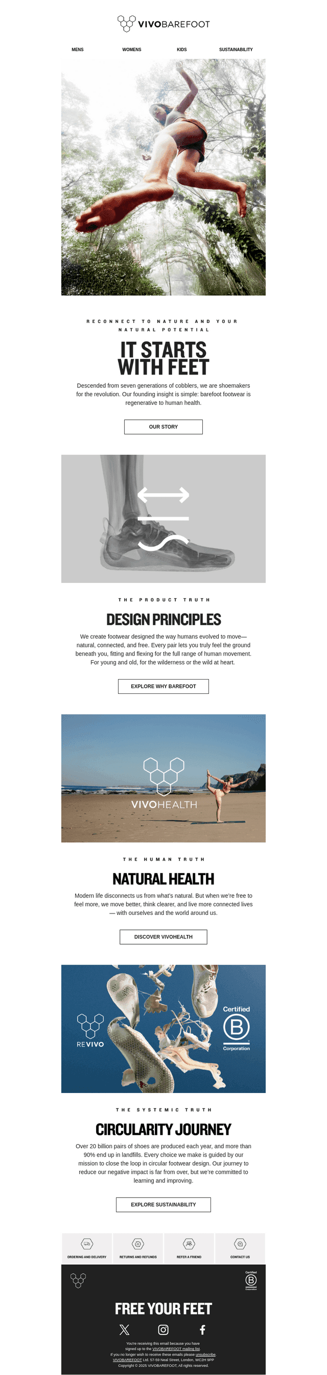 Vivobarefoot email from Sun, Aug 31, 2025