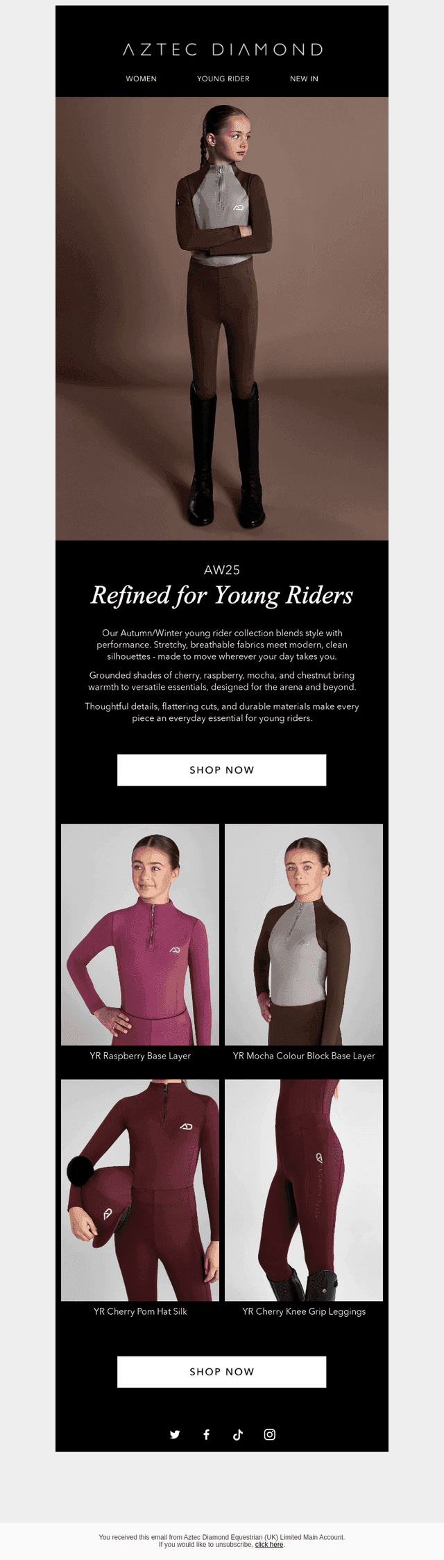 AW25: Refined for Young Riders