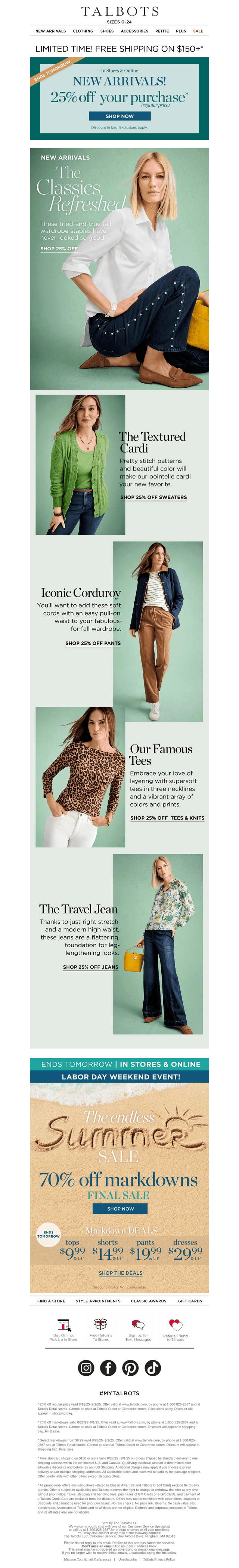 The Classics Refreshed + 25% off, including NEW ARRIVALS