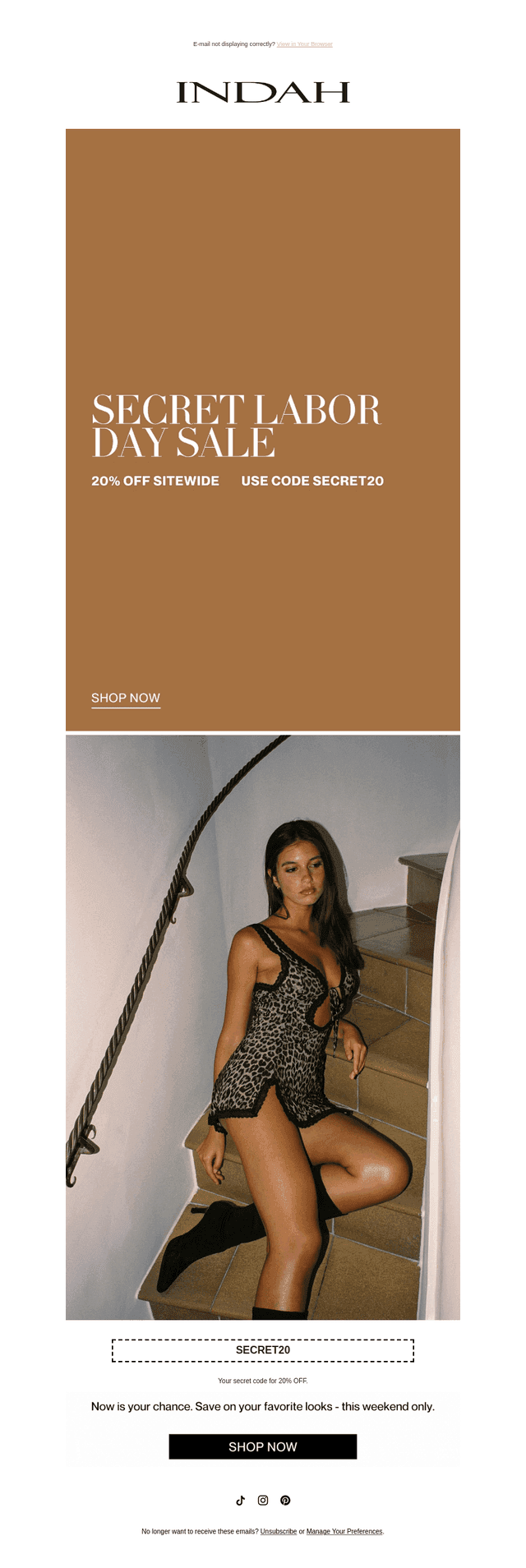 For your eyes only...