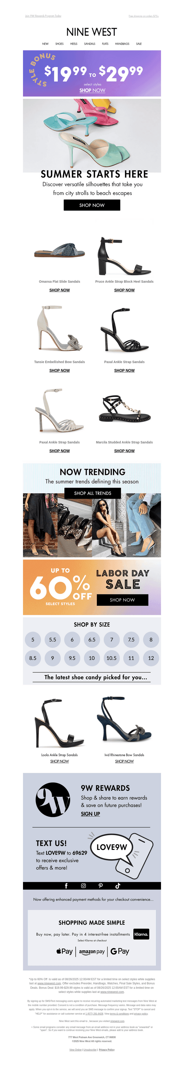 Must Have Sandals NOW $19.99 & UP🥳