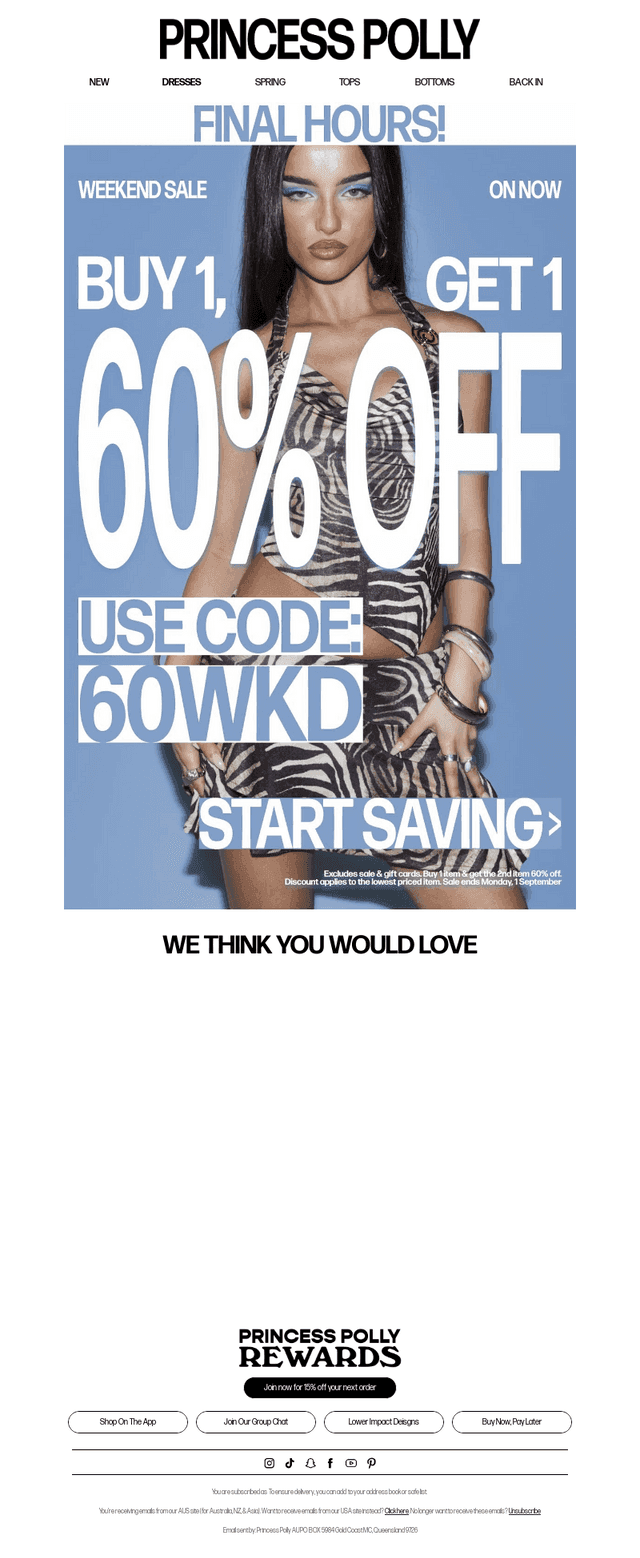 SALE ENDS TONIGHT 💥