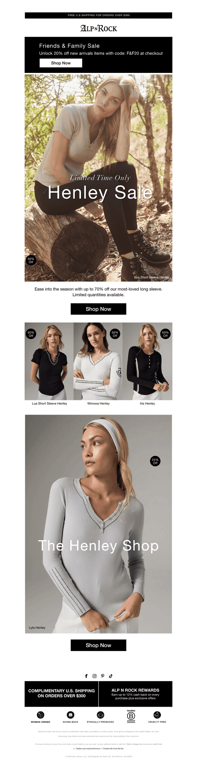 Sale on Heritage Henleys