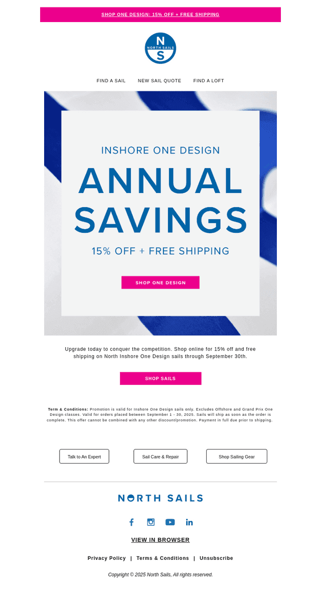One Design Annual Savings Start Today
