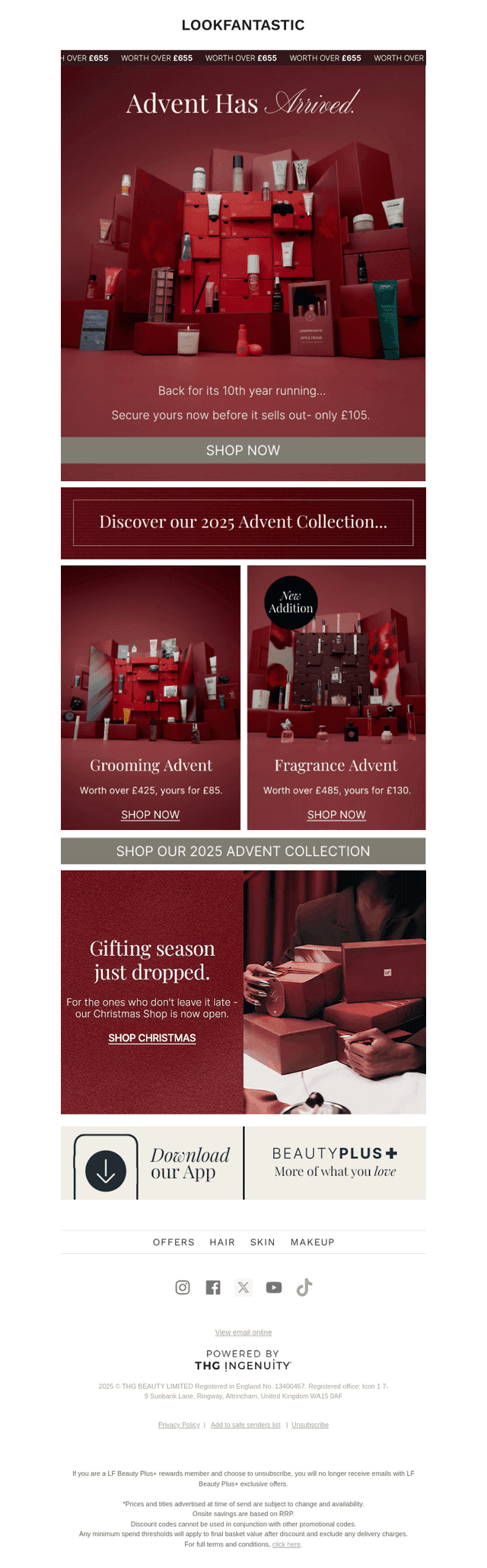 NOW LIVE. Advent has arrived.