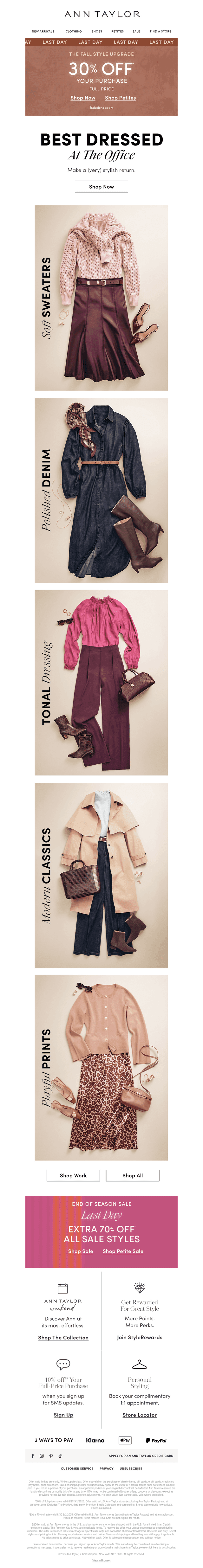 Get Office-Ready: 30% Off All Full-Price Styles!*