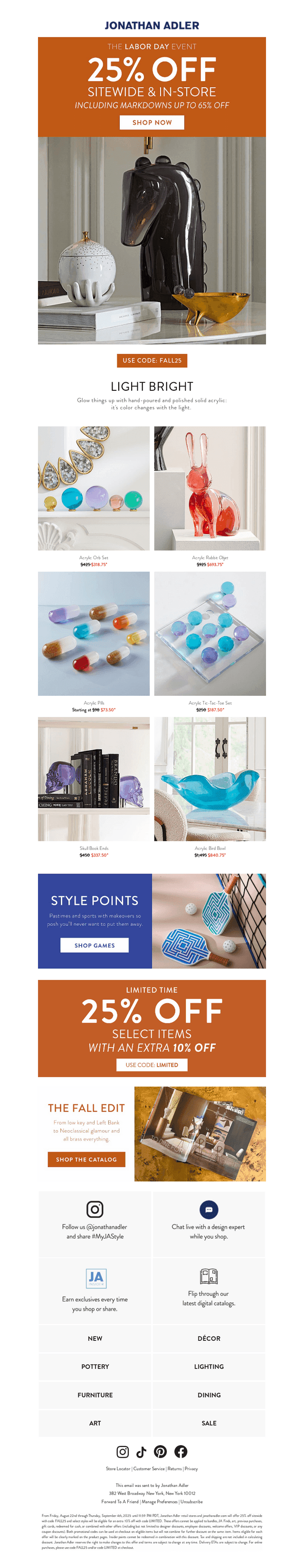 25% Off Attention-Getting Acrylic