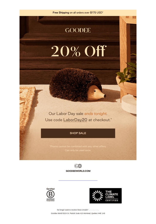 Last Call: Labor Day Sale