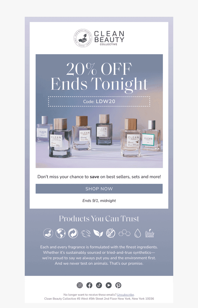 20% Off Ends Tonight! ⏰