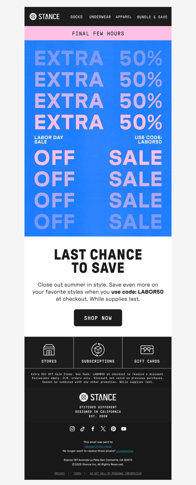 🗣️ Final Hours! EXTRA 50% OFF Sale Items
