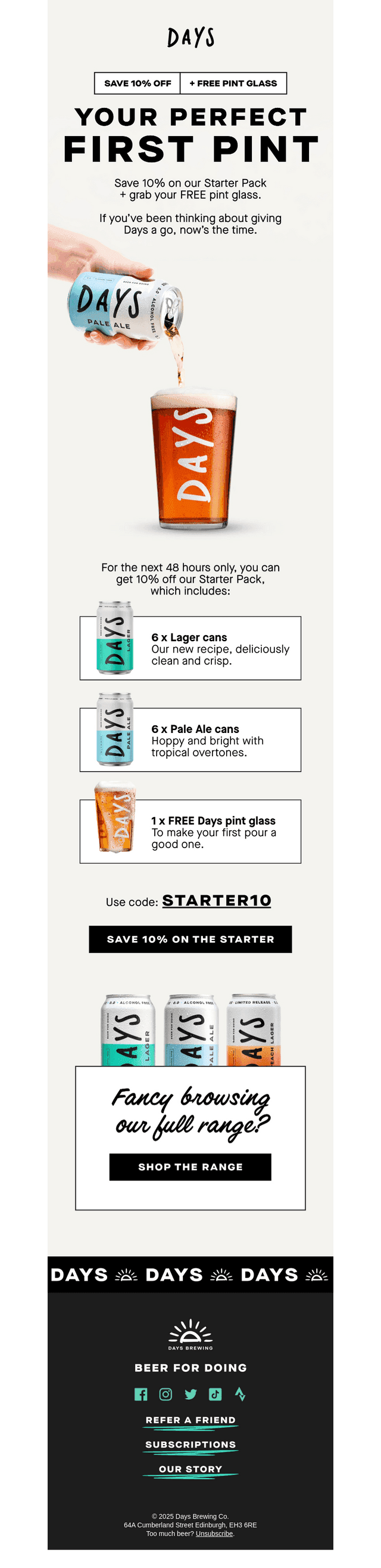 Here’s 10% off to get you started 🍺