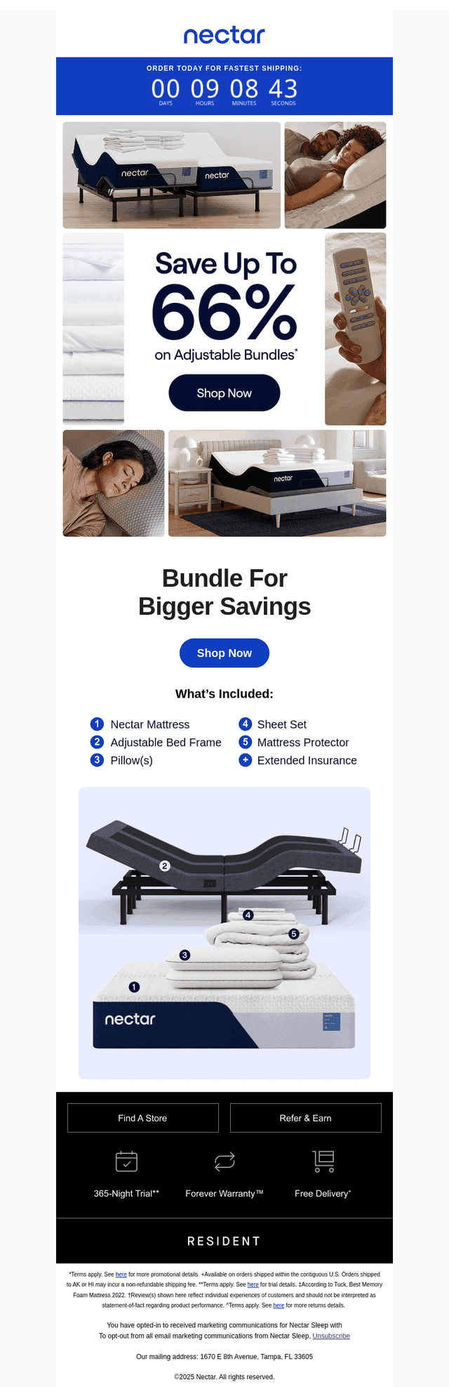 Bed + Adjustable Base + Bedding = Up to 66% Saved 🙌💤