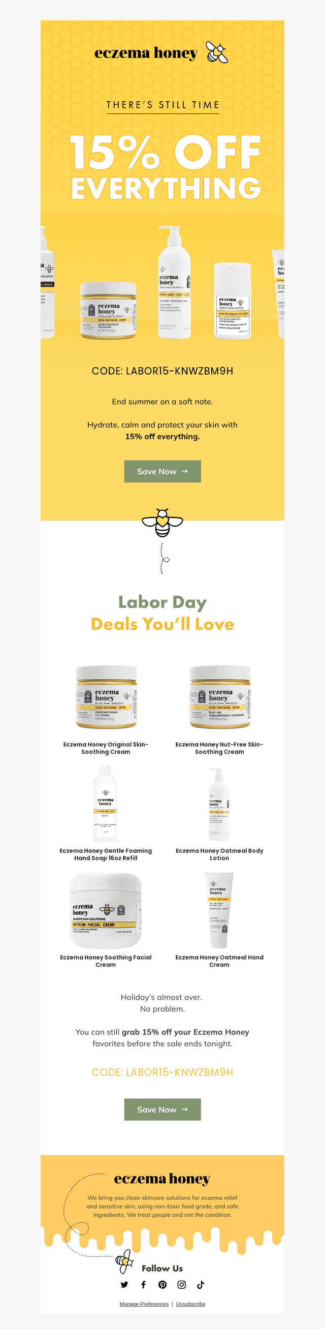 15% OFF Ends Tonight 🕒